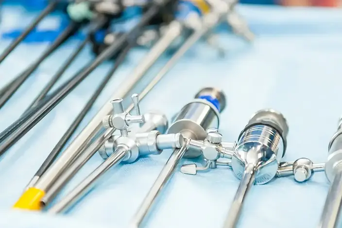 medical tools on a table