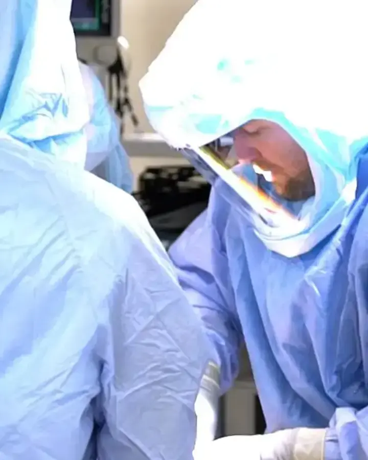 three doctors in surgery